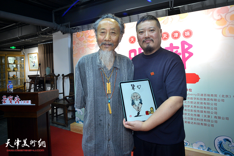 陈琛为刘栋先生做数字插画肖像《犟心》。