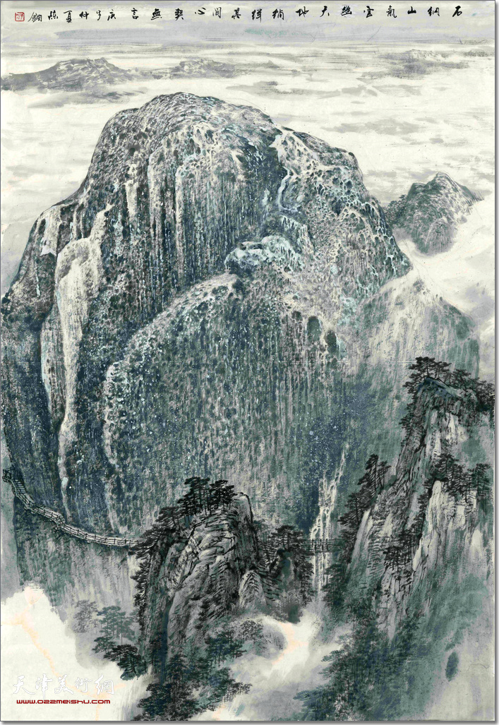 陈钢奇石山水绘画作品