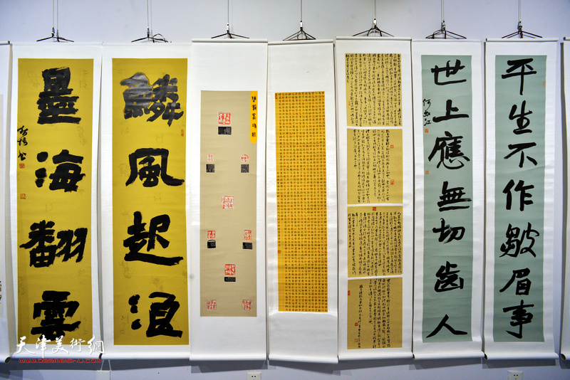 “中国精神——全国社区第四届书法篆刻作品展”展出作品。