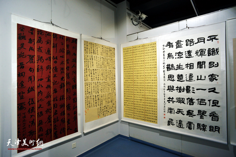 “中国精神——全国社区第四届书法篆刻作品展”展出作品。