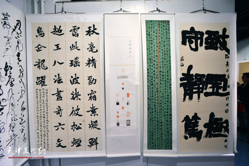 “中国精神——全国社区第四届书法篆刻作品展”展出作品。