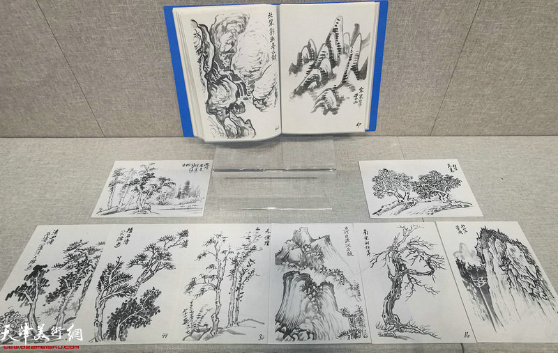 展览现场-王秉复教学档案-山水画讲义