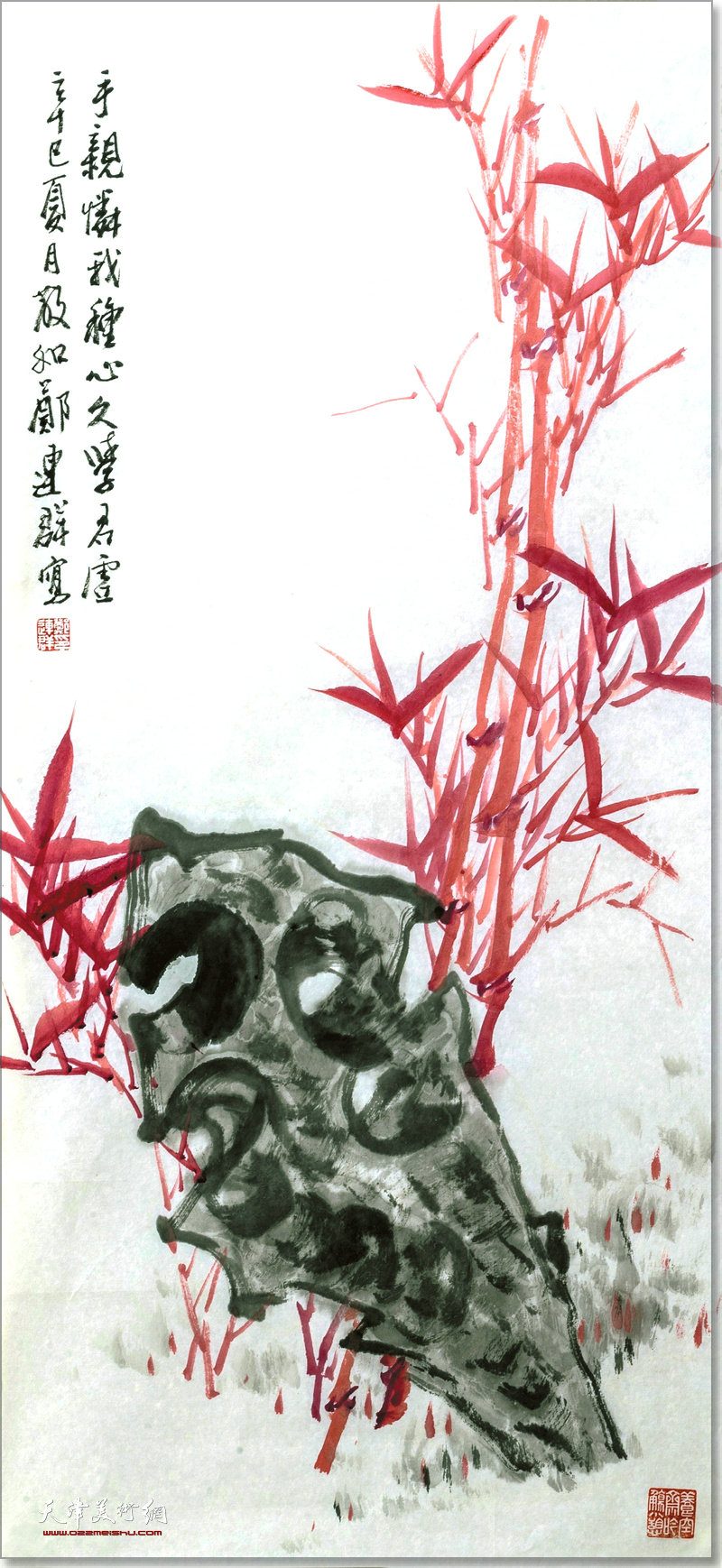 郑连群作品：竹