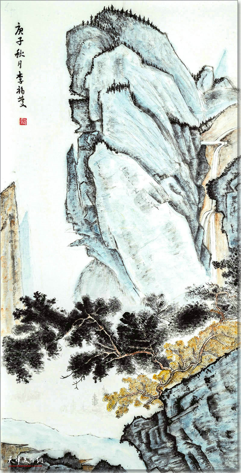 李福庆作品：高山流水