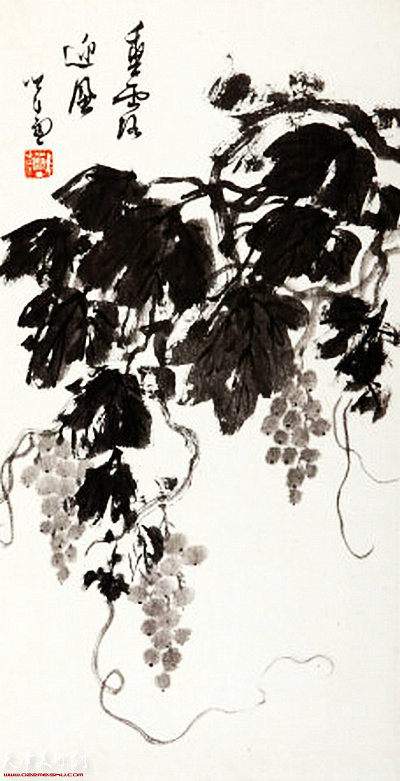 溥儒（1896-1963）垂露迎风