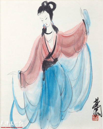 林风眠（1900-1990）仕女图