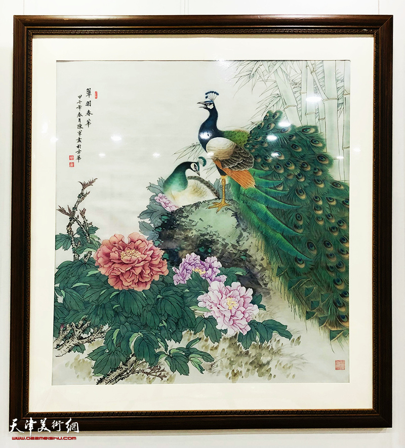 陈军、单连辰花鸟画迎春展