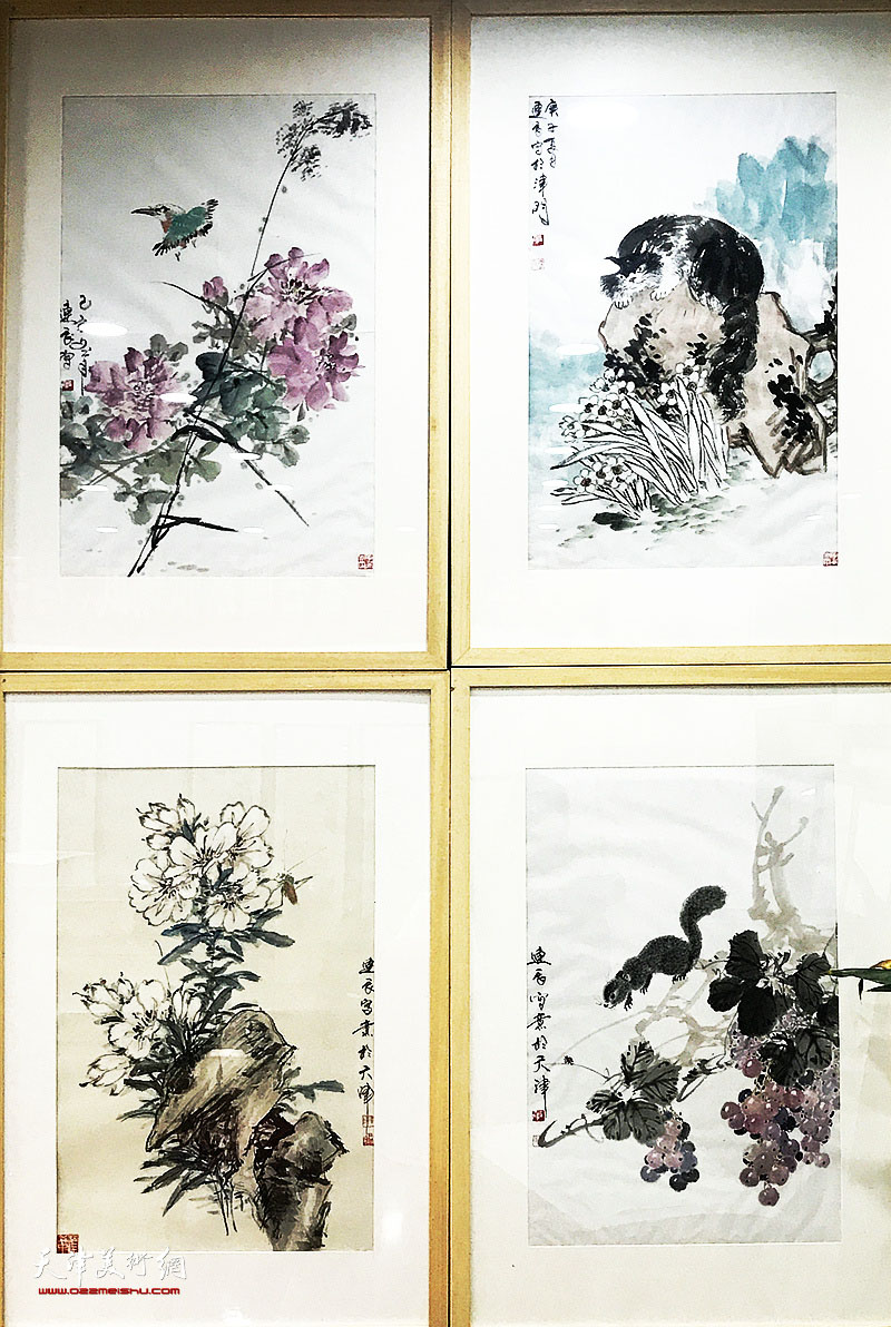 陈军、单连辰花鸟画迎春展