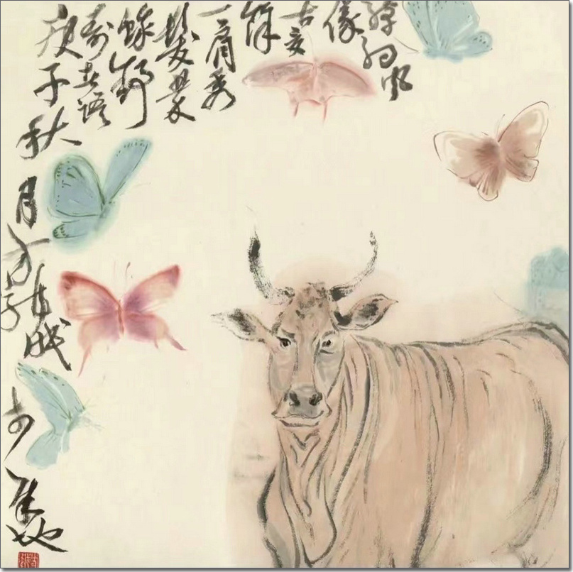 方勇作品：《绰约风仪》 （水墨画）