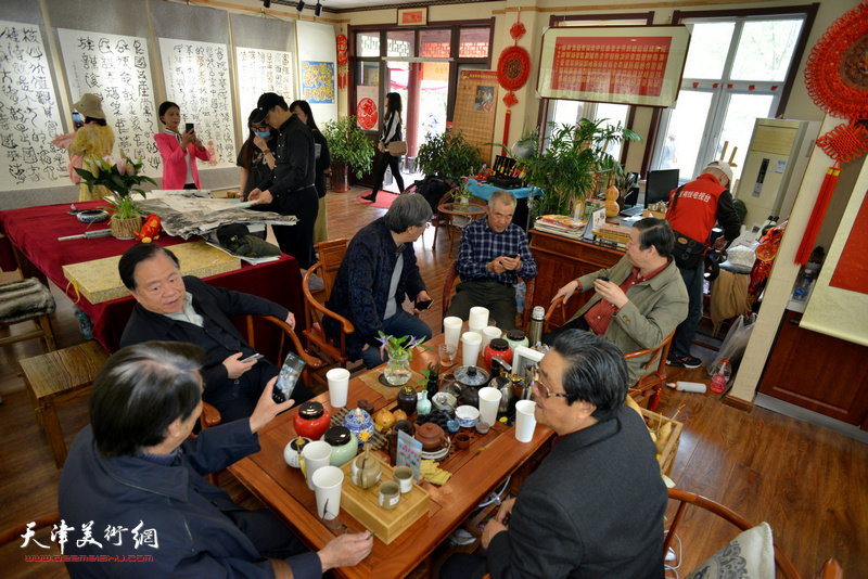 境界颂艺艺术馆“庆祝建党100周年·高振恒教授书法展”现场。