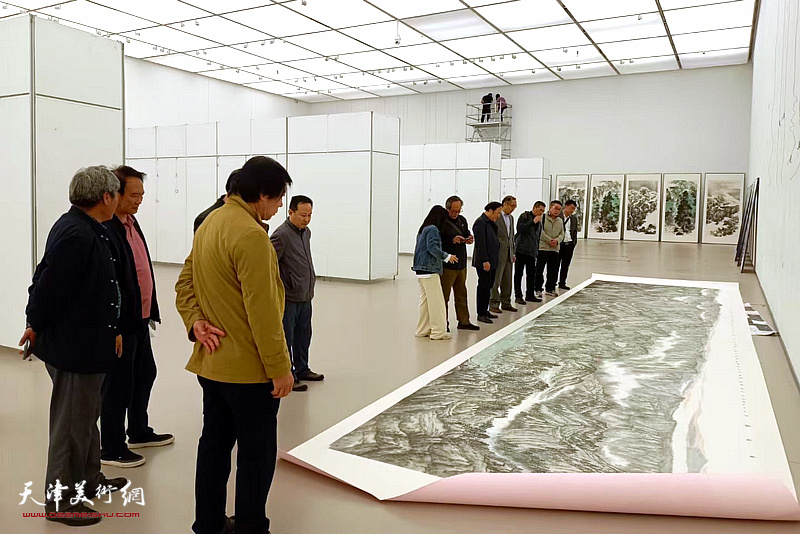 盛世丹青——天津中国画学术提名展现场。