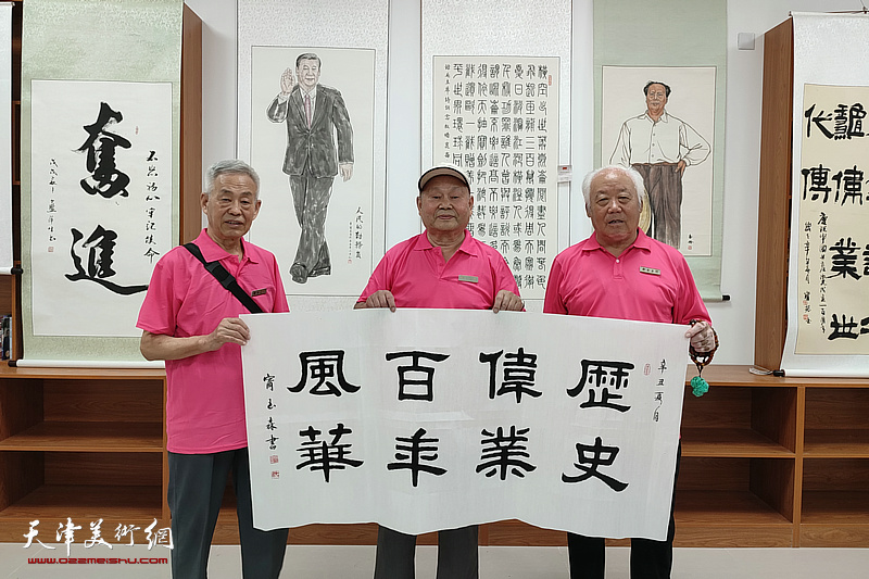 河西区柳林画院举行庆祝中国共产党成立100周年书画作品展