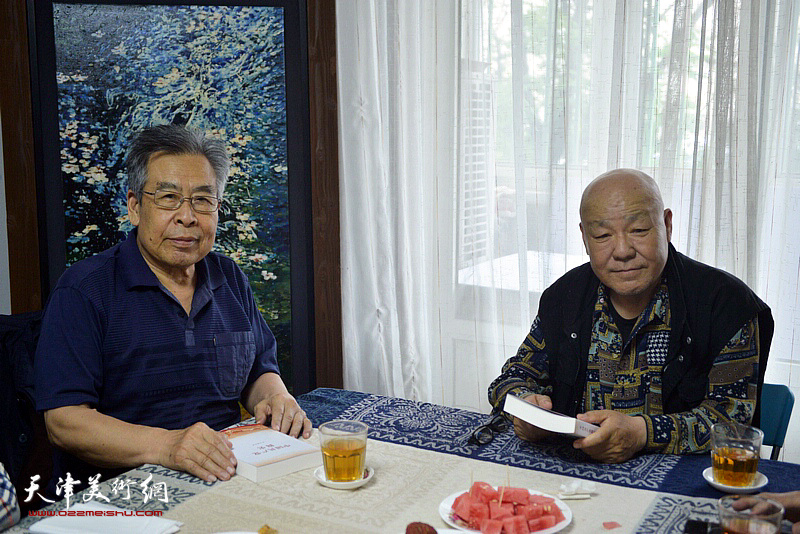 赵树松、刘凤棋在学习党史活动现场。