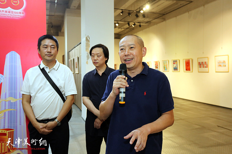 光辉历程·庆祝中国共产党建党100周年天津插图艺术作品展