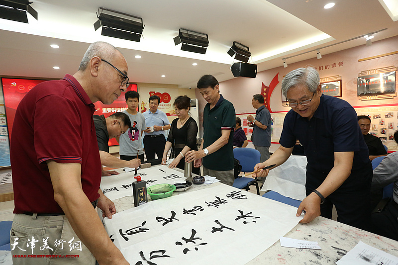 天津市楹联学会学习贯彻习近平总书记七一重要讲话精神见行动