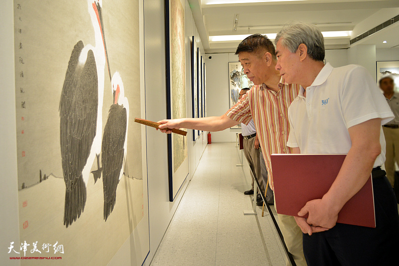 “盛世丹青”天津中国画学术提名展（太原）展览现场。