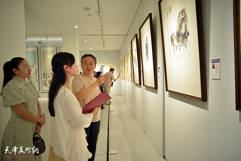 “盛世丹青”天津中国画学术提名展（太原）展览现场。