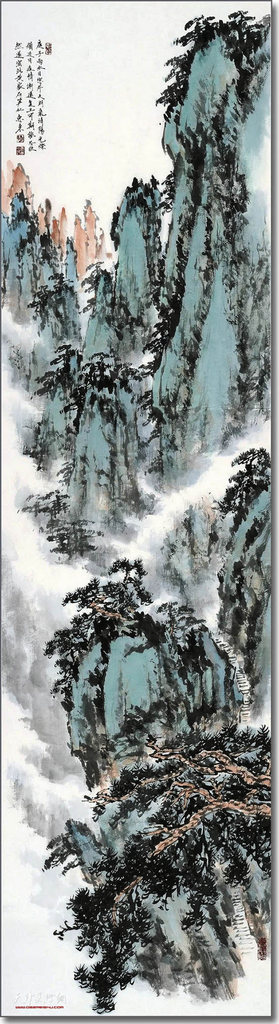 杨惠东作品：黄山石笋峰