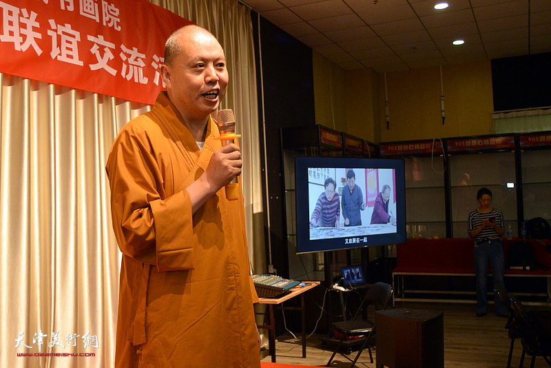 沧州市佛教协会会长延参法师致辞。