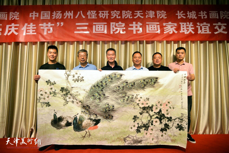 左起：徐岳宗、时景林、陈之海、邢立宏、孙翊在活动现场。