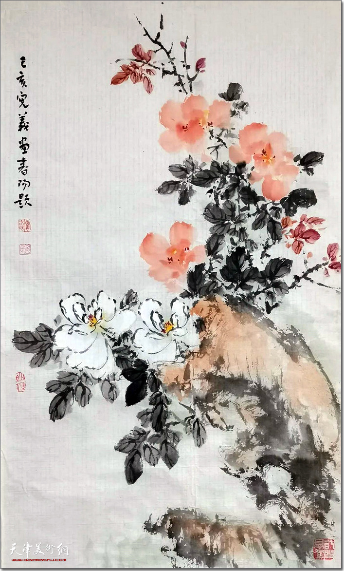 孟宪义花鸟画作品