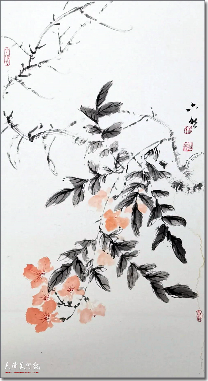 孟宪义花鸟画作品