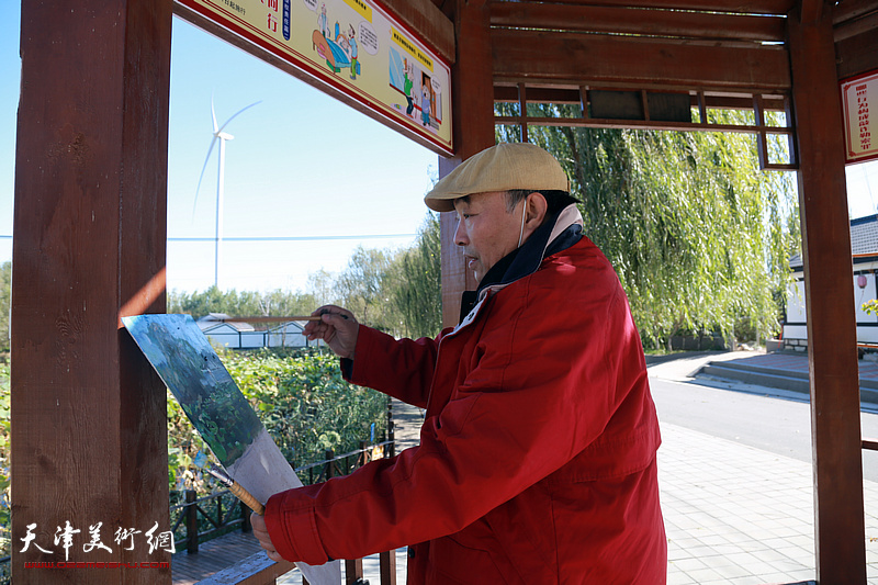 天津美术家871重大生态建设工程实地采风描绘生态天津