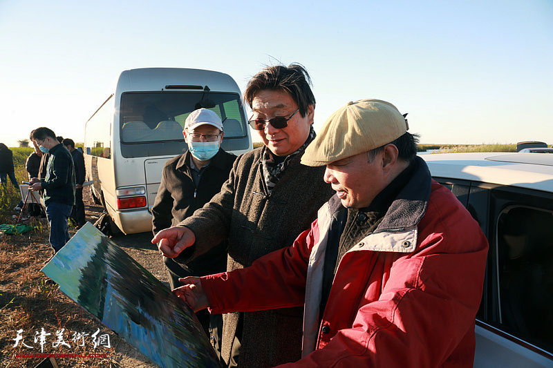 天津美术家871重大生态建设工程实地采风描绘生态天津