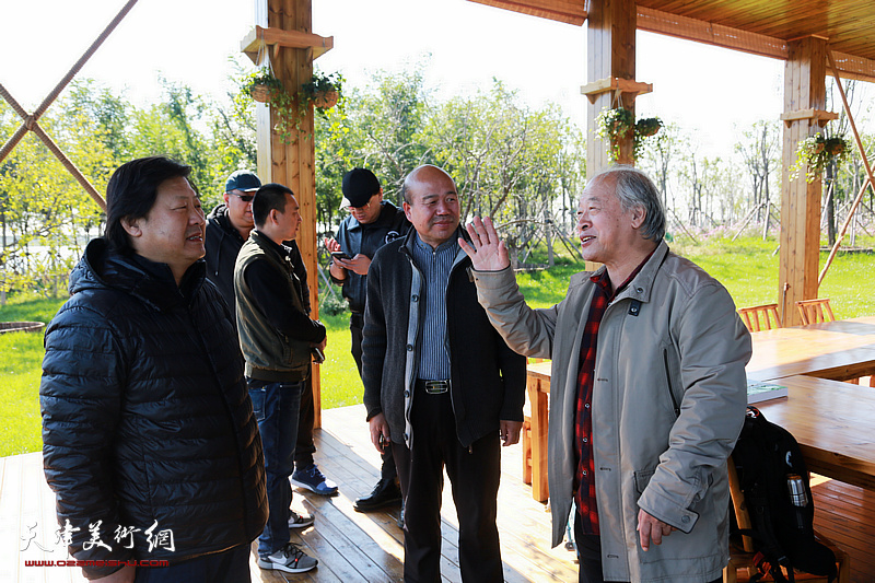 天津美术家871重大生态建设工程实地采风描绘生态天津