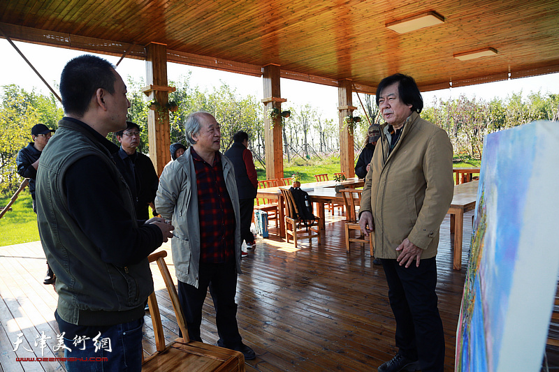 天津美术家871重大生态建设工程实地采风描绘生态天津