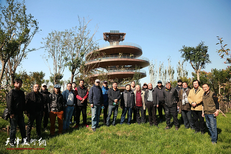 天津美术家871重大生态建设工程实地采风描绘生态天津