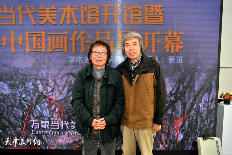 董振涛与孙敬忠在开幕仪式现场。