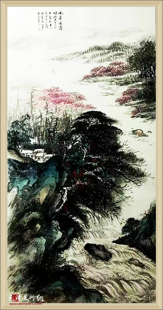 穆怀安山水画作品：《风景这边独好》