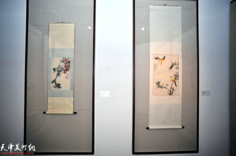 “大美之艺——爱新觉罗·溥佐艺术展”展出的溥佐先生作品。