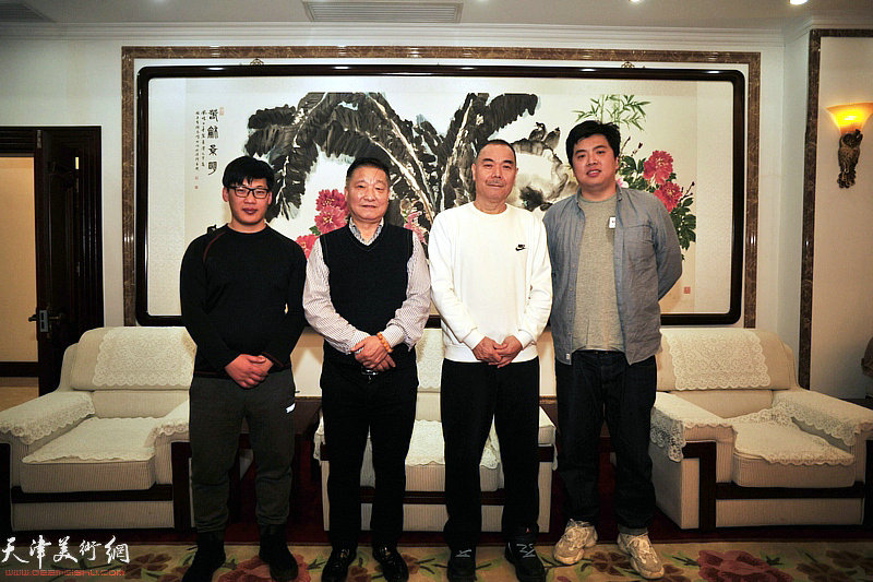 左起：刘义军、王慧智、皮志刚、张晓琎在活动现场。