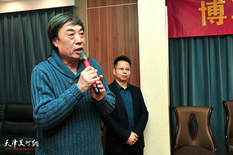 天津市书画艺术研究会副会长杜晓光先生到场祝贺。