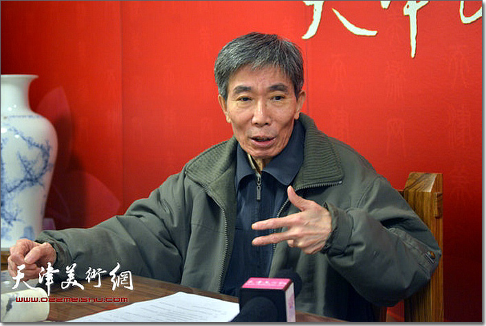 2015年12月，姬振岭先生做客天津美术网直播间。