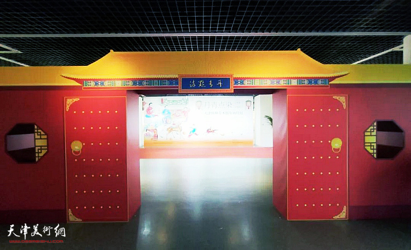 “丹青点染——天津杨柳青木版年画特展”在天津空港经济区文化中心展出