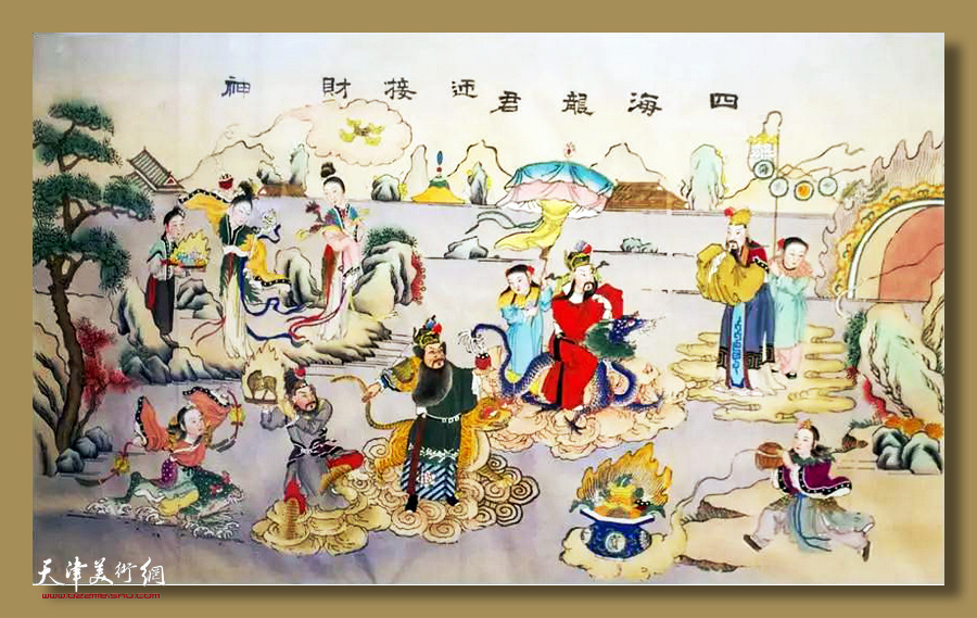 空港经济区文化中心天津杨柳青木版年画特展作品