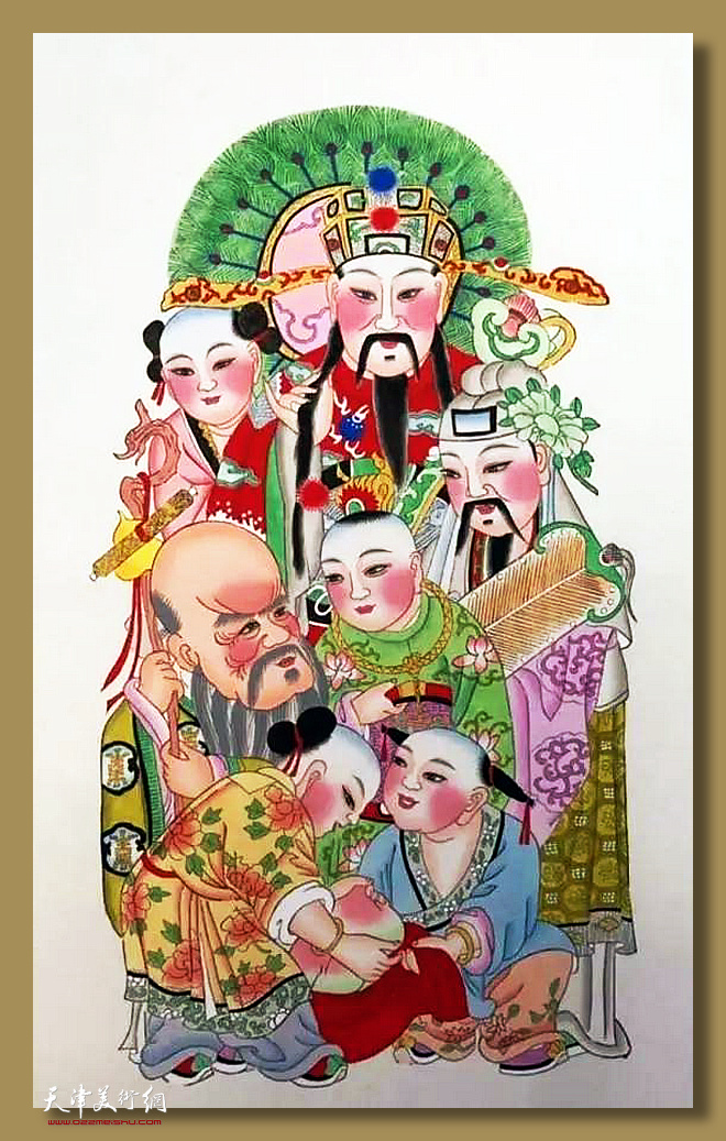 空港经济区文化中心天津杨柳青木版年画特展作品