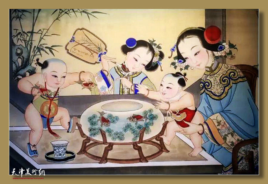 空港经济区文化中心天津杨柳青木版年画特展作品