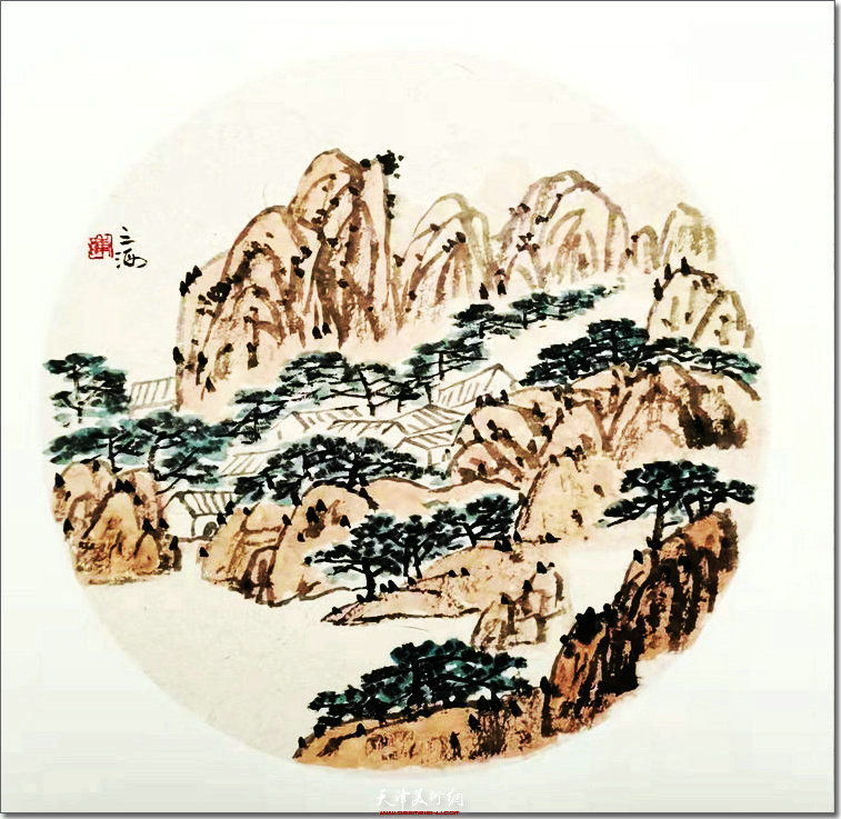 陈之海田园山水画小品