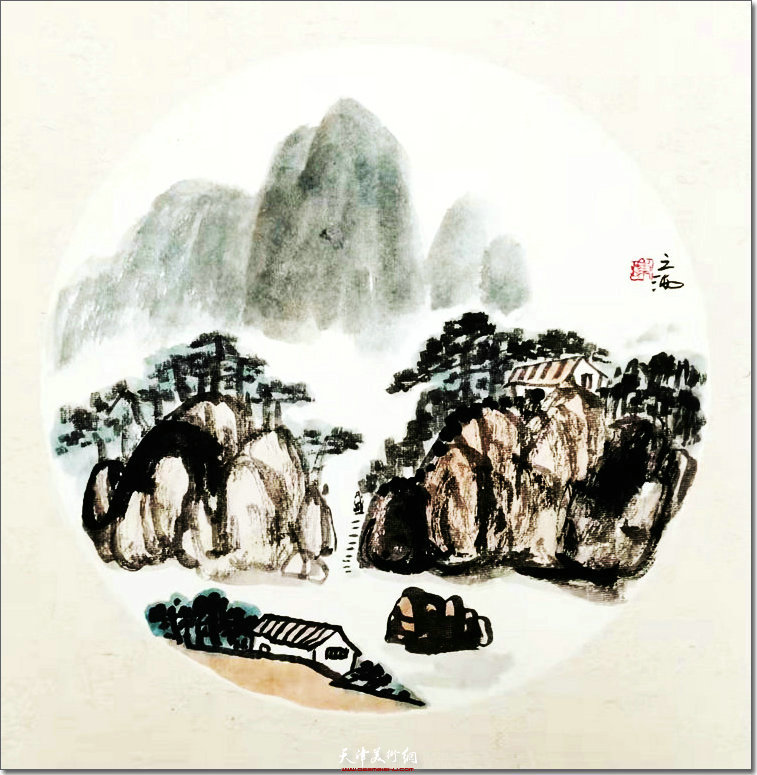 陈之海田园山水画小品