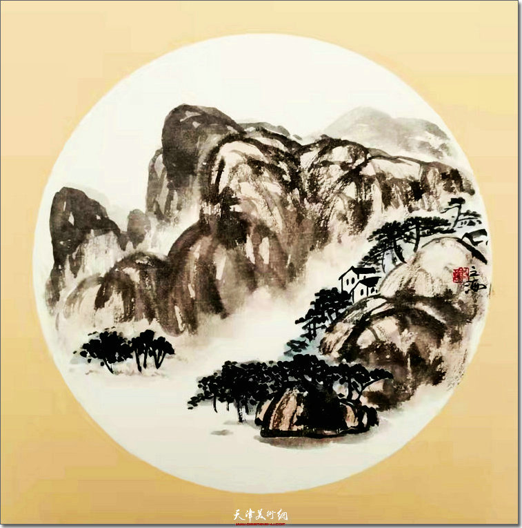 陈之海田园山水画小品