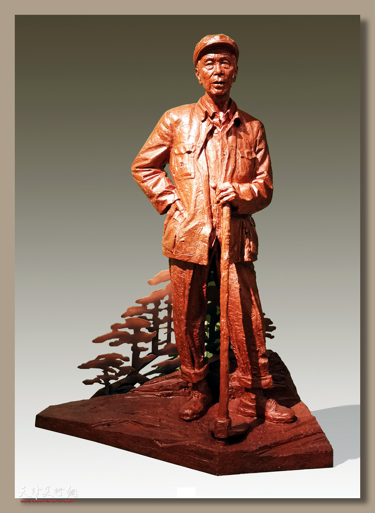 李迅作品：《优秀干部杨善洲》 雕塑 高120cm