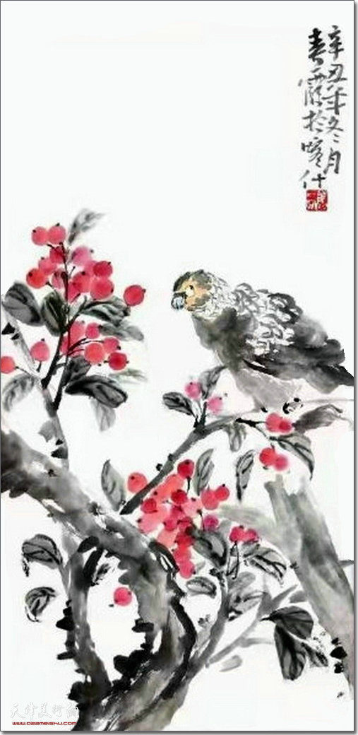 李春霞作品：花鸟