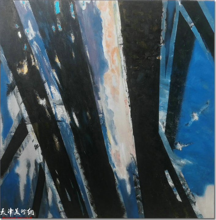 肖爱华 《海上微光之一》 2022年 布面油画 100X00cm 