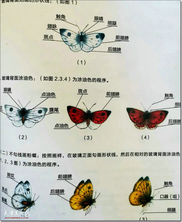 李殿玉编著《怎样画玻璃画》技法例一