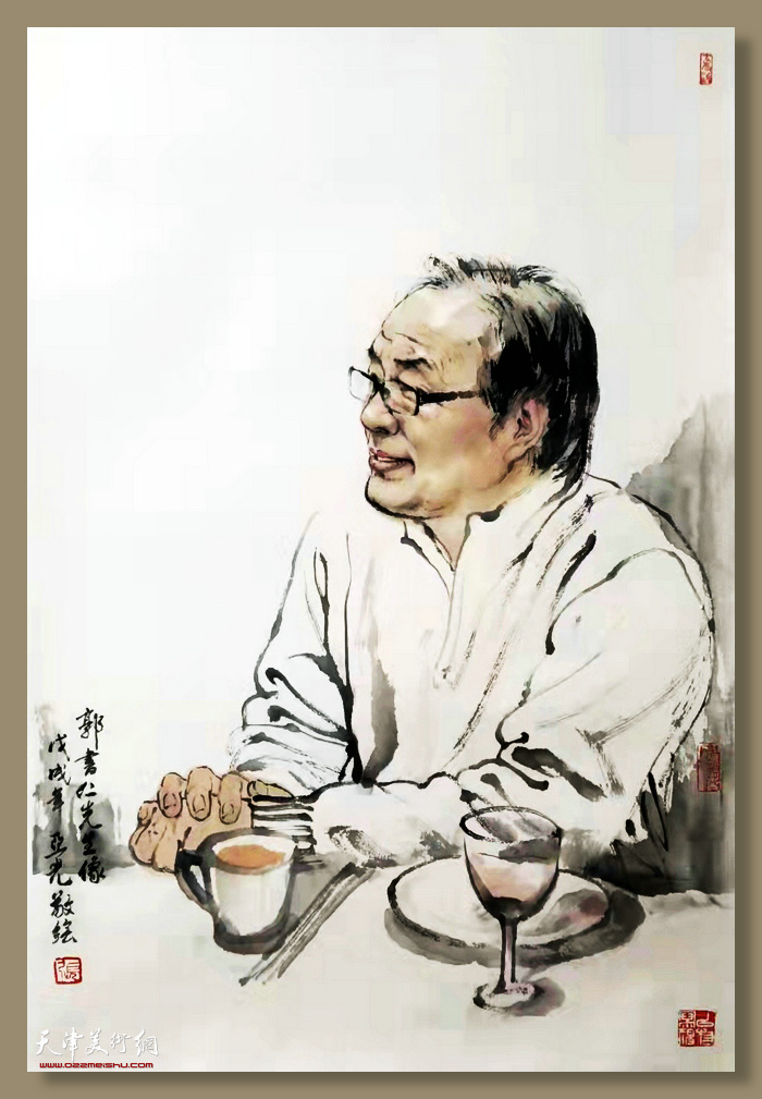 郭书仁像。 （张亚光 作）