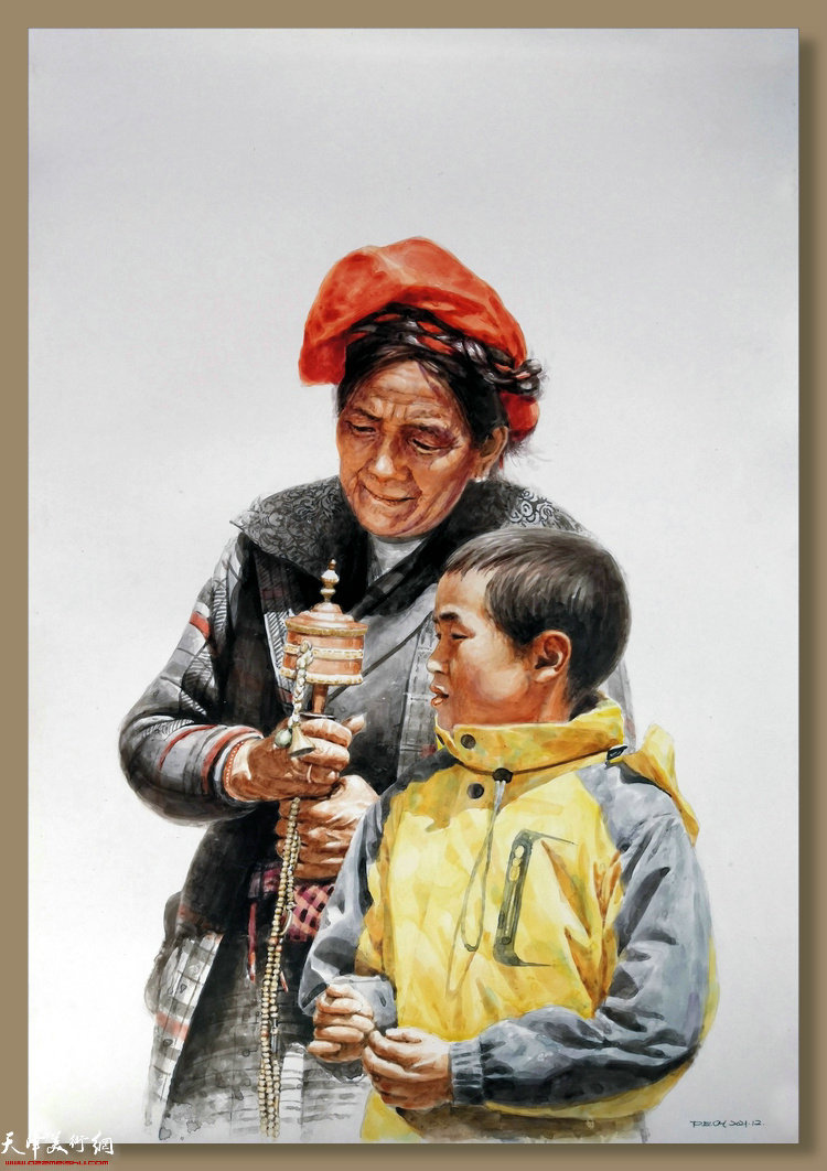 《暖阳之二》庞恩昌 79×55cm 2021年